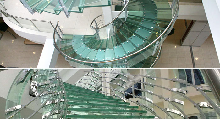 Лестницы со стекла